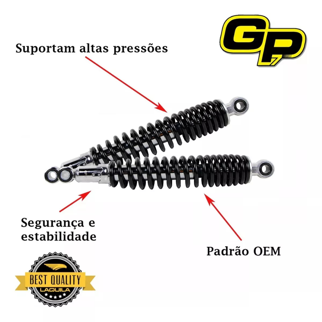 Par Amortecedor Cg 160 Titan Fan Start 2016/2025 Original