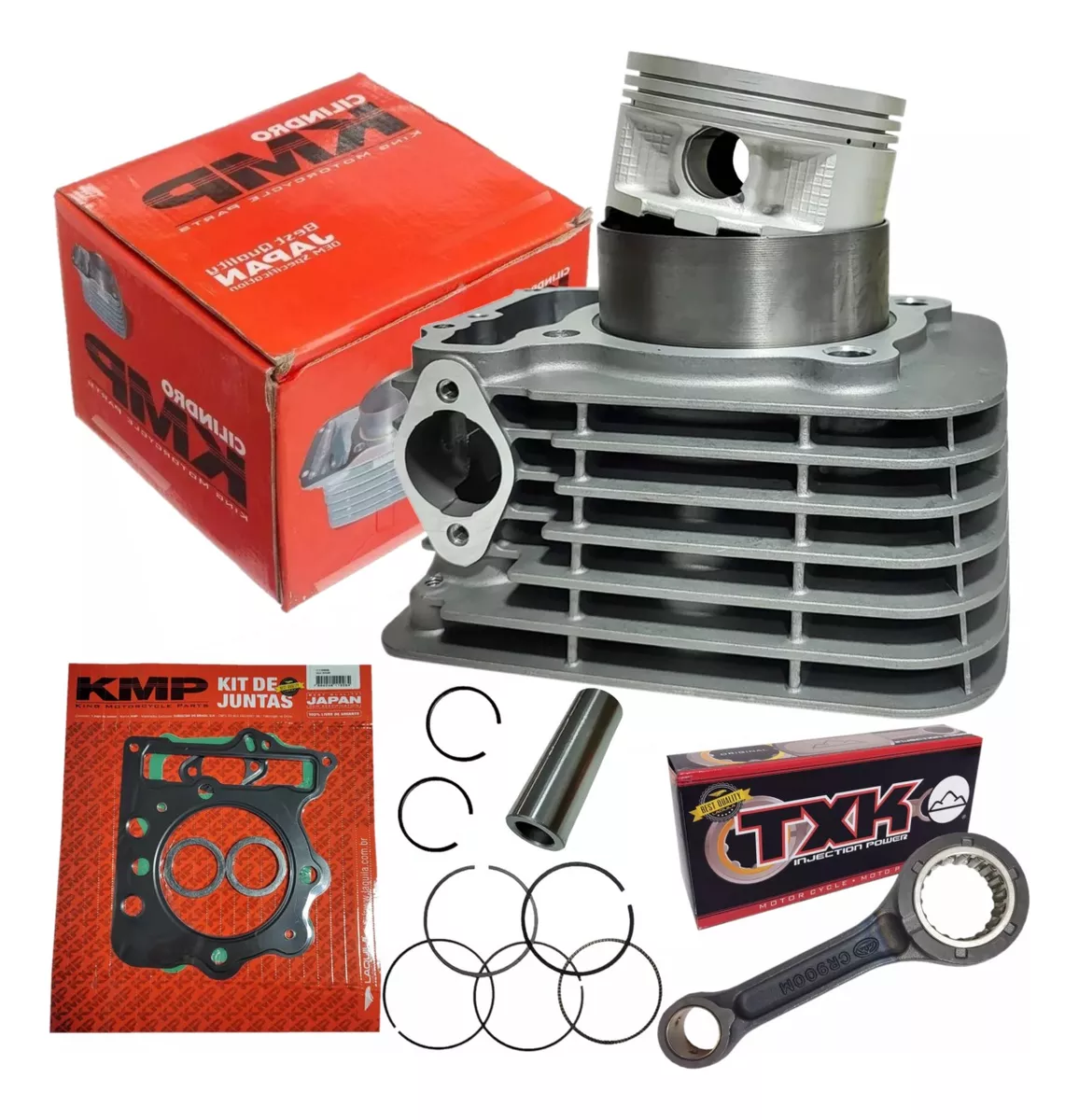 Kit Cilindro Honda Nx 400 Falcon 98-02 Kmp Biela Original