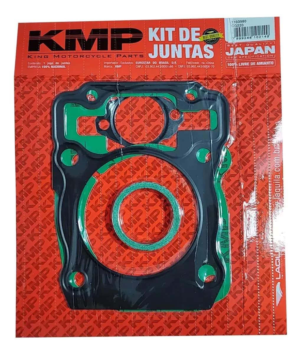 Kit Cilindro Cg150 Titan Fan Nxr150 Bros Biela Kmp Premium