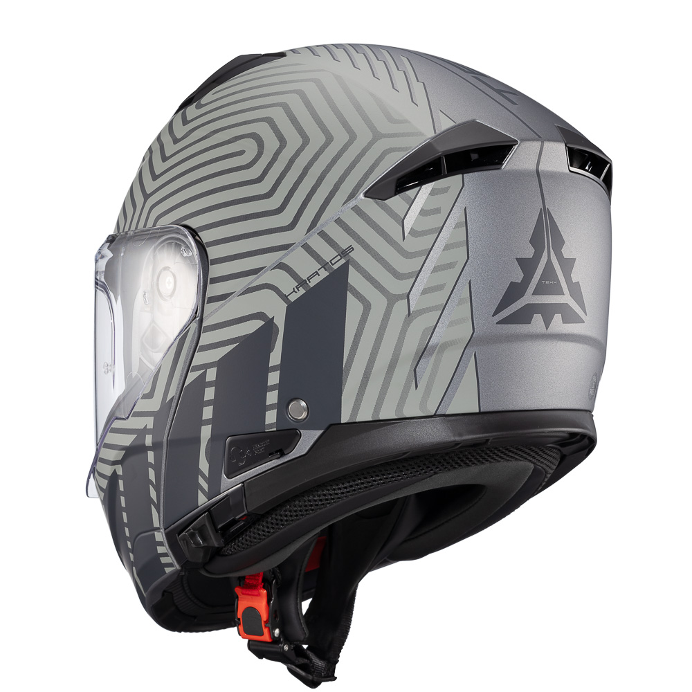 Capacete Moto Texx Kratos Cyber Cinza Fosco