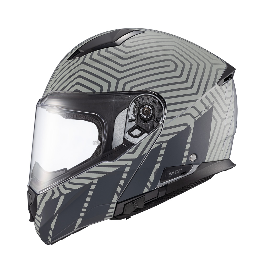 Capacete Moto Texx Kratos Cyber Cinza Fosco