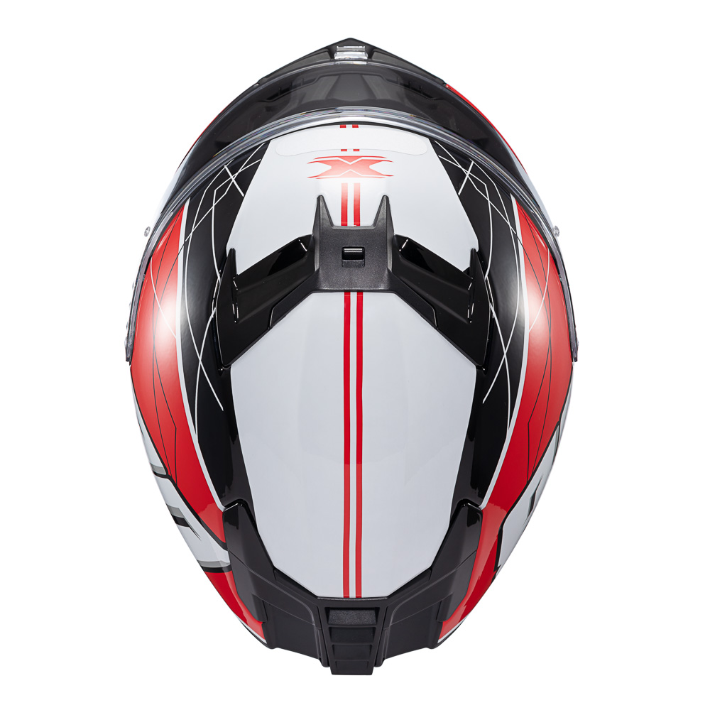 Capacete Moto Texx Kaiman Vector Vermelho Preto Branco