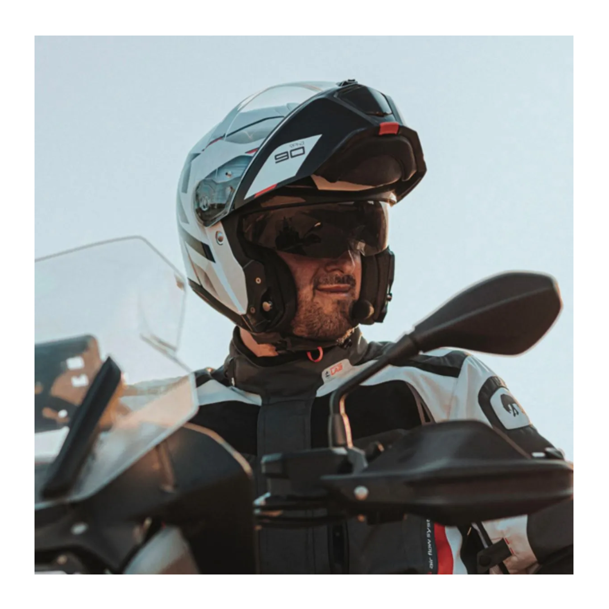 Capacete Moto Hjc Rpha 90S Cadan Preto Cinza Verde
