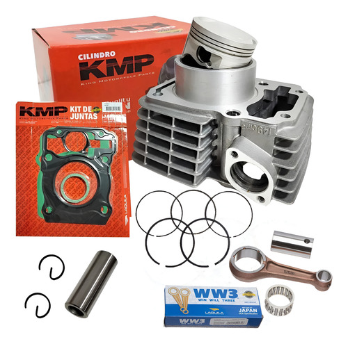Kit Cilindro Biela Titan Fan Bros 150 2010 2011 2012 Kmp