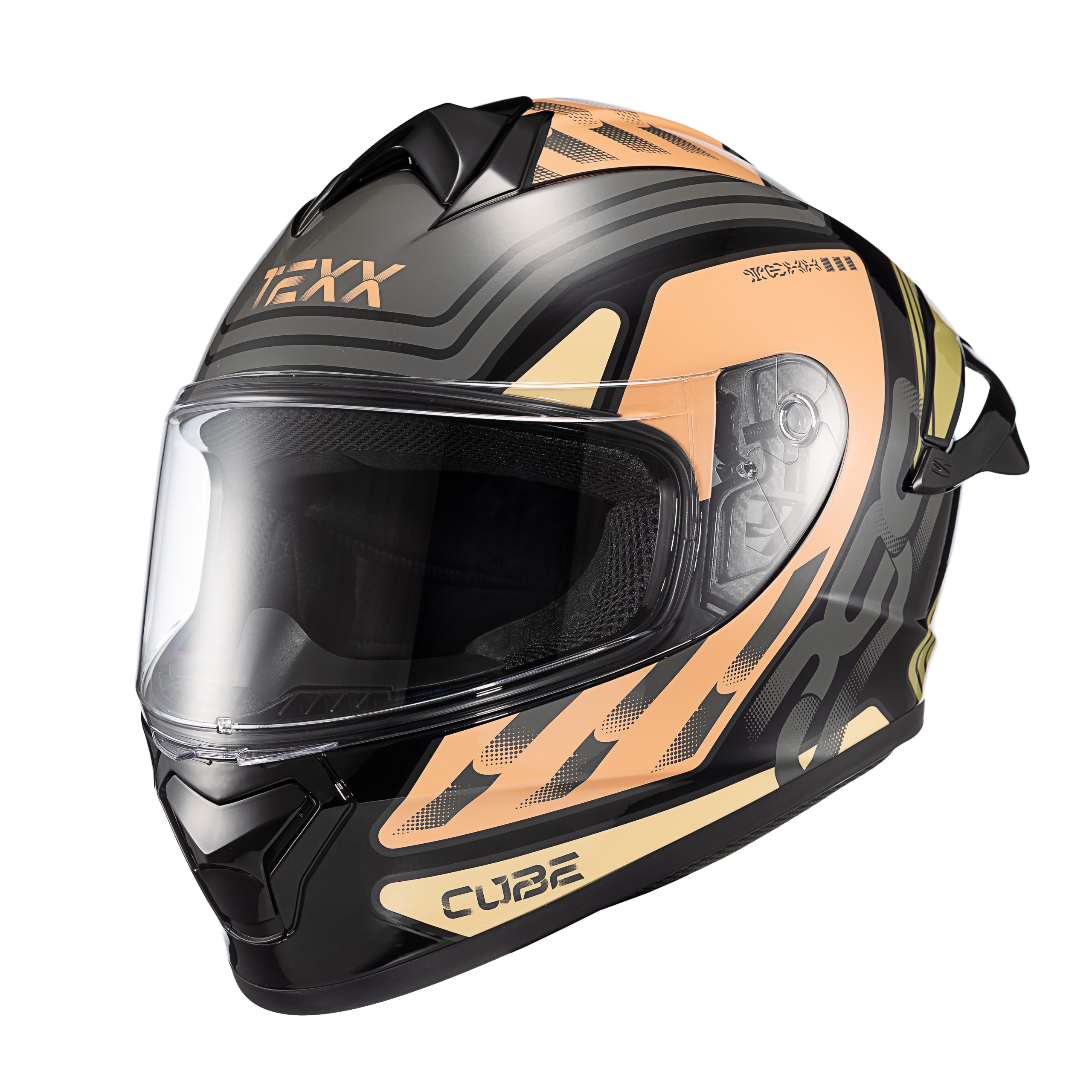 Capacete Moto Texx Spihe Cube Laranja